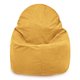 Jaune moutarde Pouf Poire Fauteuil Porto velours