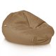 Beige Pouf Poire XL velours