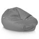 Acier Pouf Poire XL velours