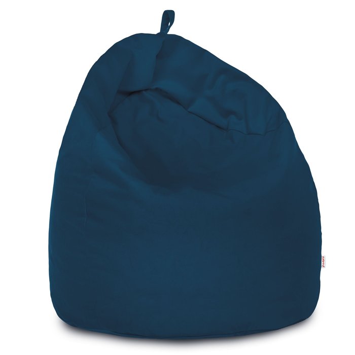 Bleu marine Géant Pouf Poire XXL velours