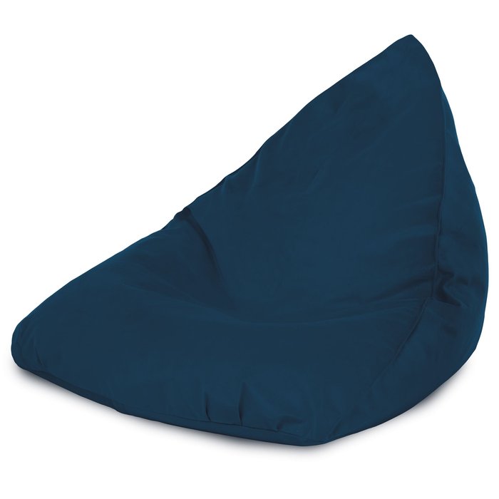 Bleu marine Pouf Poire Bermuda de salon velours