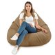 Beige Sitzsack Mit Lehne Drop Plüsch