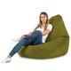 Vert Pouf Poire Drop XXL velours