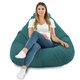 Bleu Pouf Poire Drop XXL velours