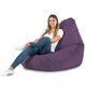 Violet Pouf Poire Drop XXL velours