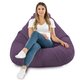 Violet Pouf Poire Drop XXL velours