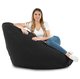 Noir Pouf Poire Drop XXL velours