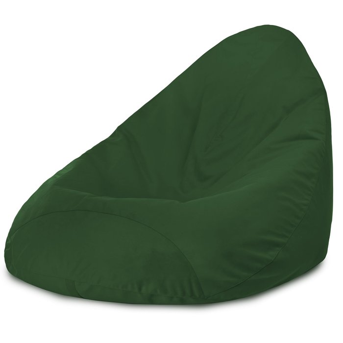 Vert foncé Pouf Poire Drop XXL velours