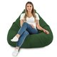 Vert foncé Pouf Poire Drop XXL velours