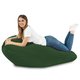 Vert foncé Pouf Poire Drop XXL velours