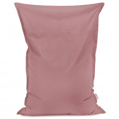 Rose poudré Pouf Poire Coussin velours