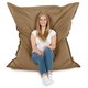 Beige Pouf Poire Coussin XXL velours