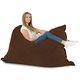 Marron Pouf Poire Coussin XXL velours