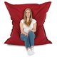 Rouge Pouf Poire Coussin XXL velours