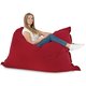 Rouge Pouf Poire Coussin XXL velours