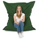 Vert foncé Pouf Poire Coussin XXL velours