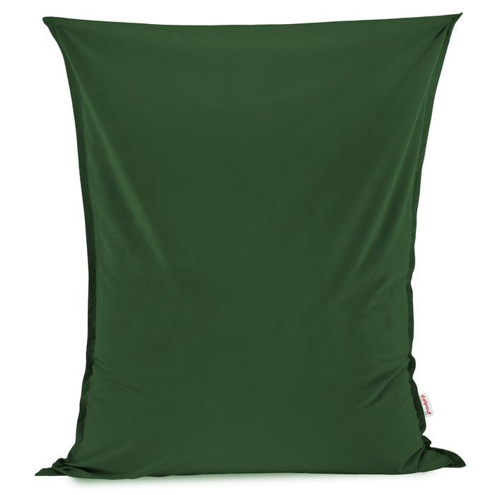 Vert foncé Pouf Poire Coussin XXL velours