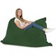 Vert foncé Pouf Poire Coussin XXL velours