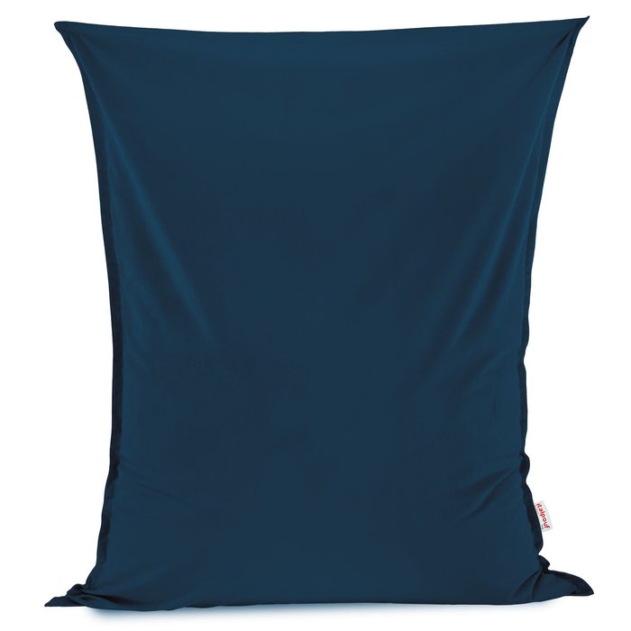 Bleu marine Pouf Poire Coussin XXL velours