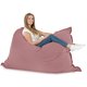 Rose poudré Pouf Poire Coussin XXL velours