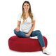 Rouge Coussin Rond Monaco velours