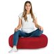 Rouge Coussin Rond Monaco velours