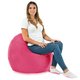 Rose Coussin Rond Monaco velours