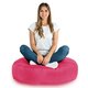 Rose Coussin Rond Monaco velours