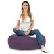 Violet Coussin Rond Monaco velours