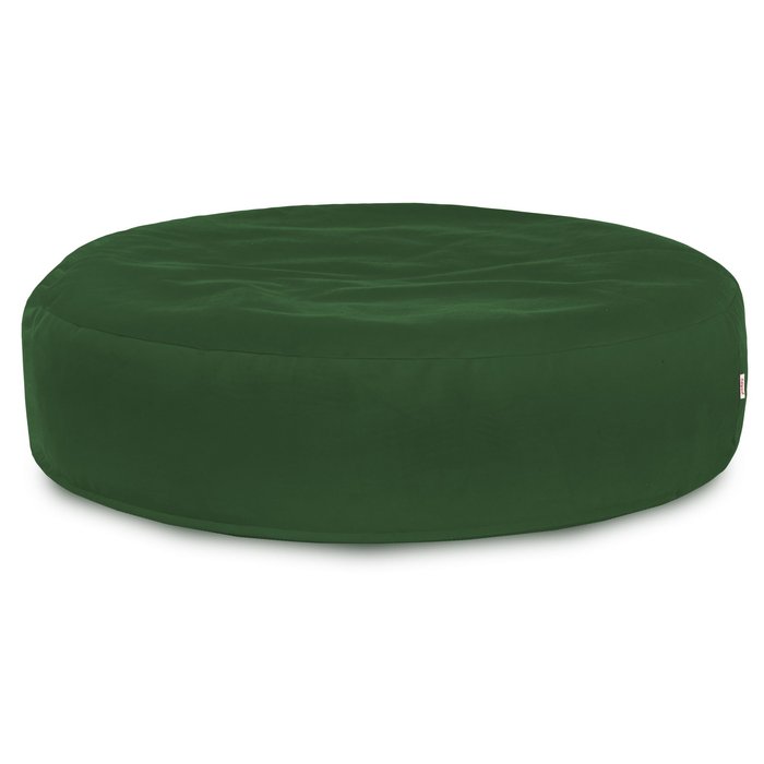 Vert foncé Coussin Rond Monaco velours