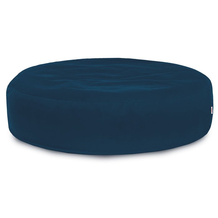 Bleu marine Coussin Rond Monaco velours