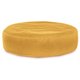 Jaune moutarde Coussin Rond Monaco velours