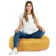 Jaune moutarde Coussin Rond Monaco velours