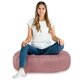 Rose poudré Coussin Rond Monaco velours