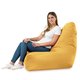 Jaune moutarde Pouf Poire Fauteuil Bali velours