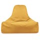 Jaune moutarde Pouf Poire Fauteuil Bali velours