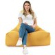 Jaune moutarde Pouf Poire Fauteuil Bali velours