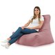 Rose poudré Pouf Poire Fauteuil Bali velours