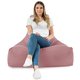 Rose poudré Pouf Poire Fauteuil Bali velours