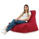 Rouge Pouf Poire Fauteuil Bali velours