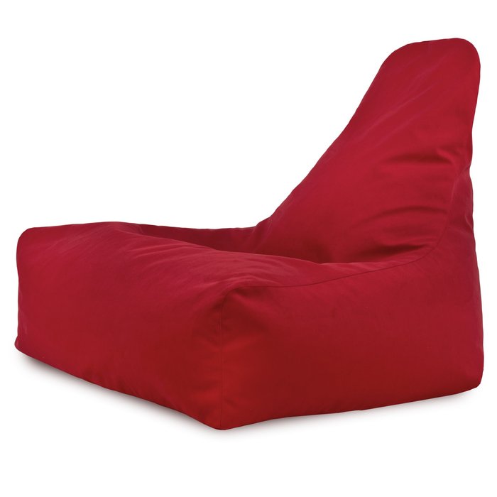 Rouge Pouf Poire Fauteuil Bali velours