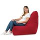 Rouge Pouf Poire Fauteuil Bali velours