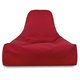 Rouge Pouf Poire Fauteuil Bali velours