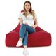 Rouge Pouf Poire Fauteuil Bali velours