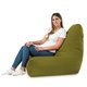 Vert Pouf Poire Fauteuil Bali velours