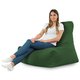 Vert foncé Pouf Poire Fauteuil Bali velours