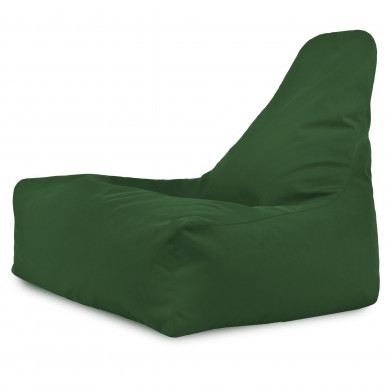Sitzsack Sessel Bali Plüsch dunkelgrün