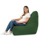 Vert foncé Pouf Poire Fauteuil Bali velours