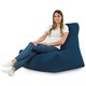 Bleu marine Pouf Poire Fauteuil Bali velours