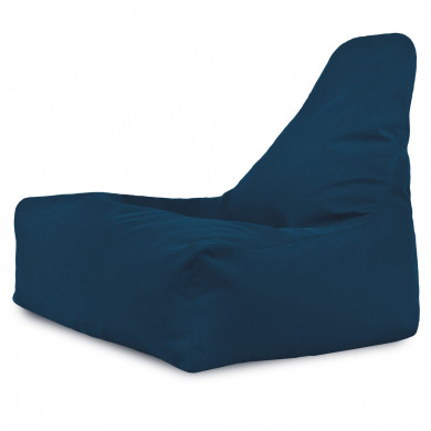 Bleu marine Pouf Poire Fauteuil Bali velours